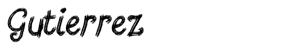 Gutierrez font preview